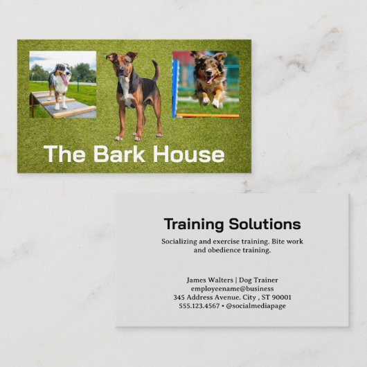 犬訓練 名刺 (正面/裏面)