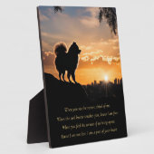 犬記念スピリチュアル詩玩具品種 フォトプラーク (側面)