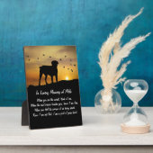 犬記念スピリチュアル詩 フォトプラーク (側面)