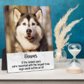 犬記念写真パーソナライズされたペットロス悔やみや弔慰 フォトプラーク (側面)