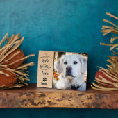 犬記念犬フォトウッドグレインキープサケペット フォトプラーク (側面)