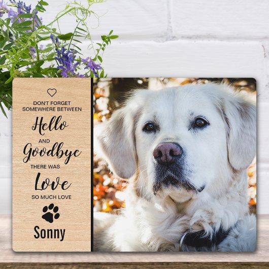 犬記念犬フォトウッドグレインキープサケペット フォトプラーク
