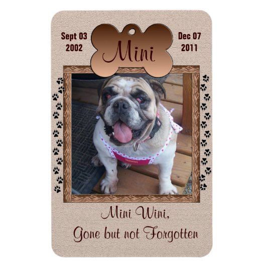 犬記念碑 マグネット (縦)