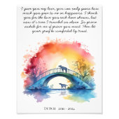 犬記念贈答品ペットロス悔やみや弔慰詩 フォトプリント (正面)