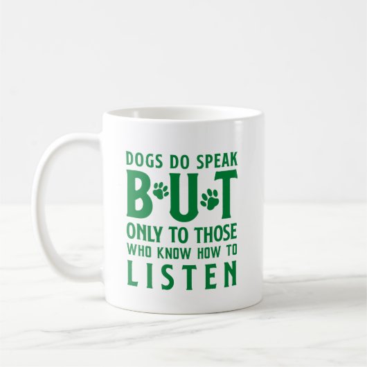 犬話が コーヒーマグカップ (左)