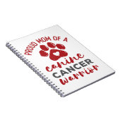 犬誇りを持ったがん戦士の母 ノートブック (右側)