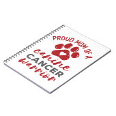 犬誇りを持ったがん戦士の母 ノートブック (左側)