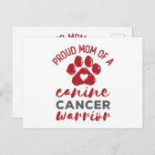 犬誇りを持ったがん戦士の母 ポストカード (正面/裏面)