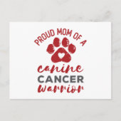 犬誇りを持ったがん戦士の母 ポストカード (正面)