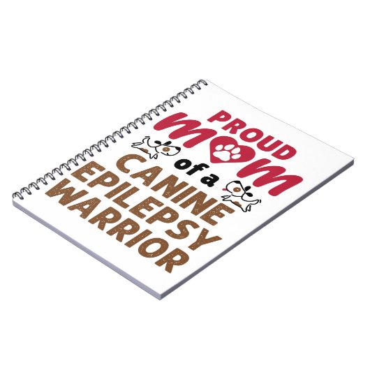 犬誇りを持ったてんかん戦士の母 ノートブック (左側)