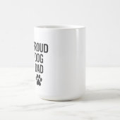 犬誇りを持ったのパパ – ペットおもしろいラバーギフト男性へ コーヒーマグカップ (中央)