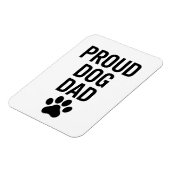 犬誇りを持ったのパパ – ペットおもしろいラバーギフト男性へ マグネット (左側)