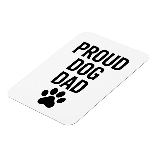 犬誇りを持ったのパパ – ペットおもしろいラバーギフト男性へ マグネット (左側)
