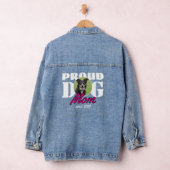 犬誇りを持ったの母 – カスタム年と写真 デニムジャケット (ハンガー)