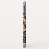 犬誇りを持ったの母|写真パーソナライズされた|紫 Case-Mate iPhoneケース (裏面/左)