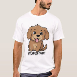 犬誇りを持ったパパ Tシャツ