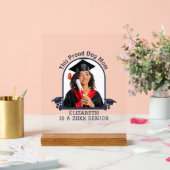 犬誇りを持った母はシニアだ – カスタム卒業 アクリルサイン (ウェディング)