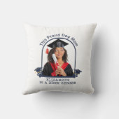 犬誇りを持った母はシニアだ – カスタム卒業 クッション (裏面)