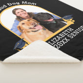 犬誇りを持った母はシニアだ – カスタム卒業 シェルパブランケット (3/4)