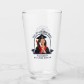 犬誇りを持った母はシニアだ – カスタム卒業 タンブラーグラス (正面)