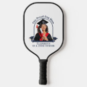 犬誇りを持った母はシニアだ – カスタム卒業 ピックルボールラケット (裏面)