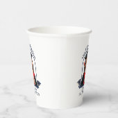 犬誇りを持った母はシニアだ – カスタム卒業 紙コップ (右)