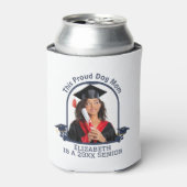 犬誇りを持った母はシニアだ – カスタム卒業 缶クーラー (缶正面)