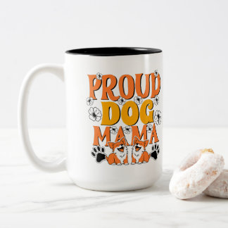 犬誇りを持った母 ツートーンマグカップ