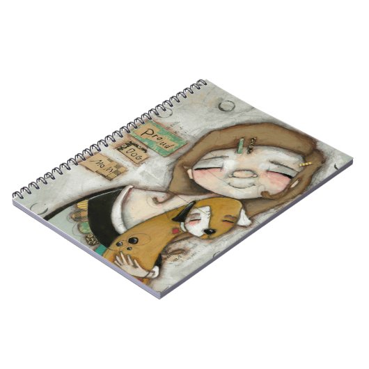 犬誇りを持った母 – ノートブック (左側)