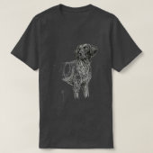 犬誇りを持った Tシャツ (デザイン正面)