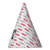 犬誕生日ポーティおもしろい引用文 パーティーハット (右)