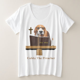 犬説教者 プラスサイズTシャツ