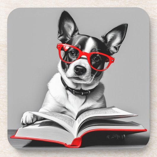 犬読の本 コースター (正面)