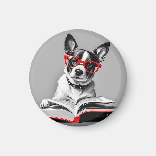 犬読の本 マグネット (正面)