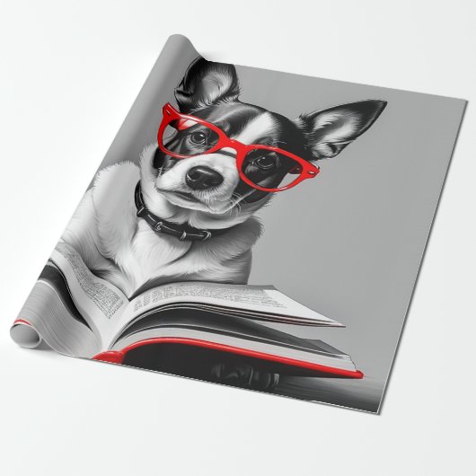 犬読の本 ラッピングペーパー (アンロールド)