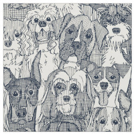 犬豊穣インディゴパール ファブリック