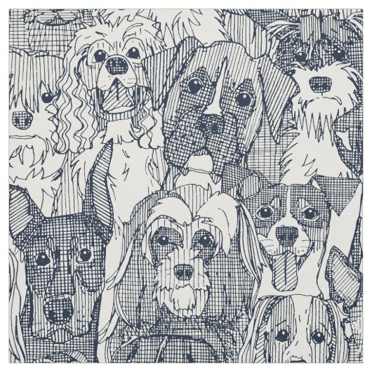 犬豊穣インディゴパール ファブリック (見本)