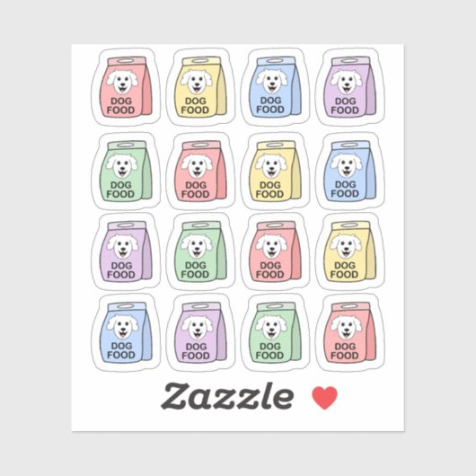 犬買食食べ物を与え犬リマン舞城プランナー シール (シート)