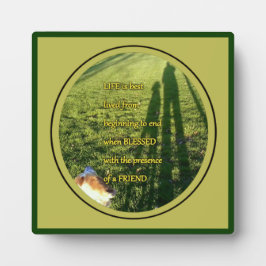 犬賛美の友情 フォトプラーク