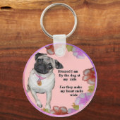 犬賛美の キーホルダー (正面)
