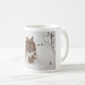 犬走が雪の中 コーヒーマグカップ (正面右)