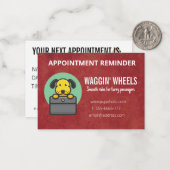 犬輸送事業カスタムアポイントメントカード ノートカード (正面/裏面インサイチュ)