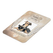 犬追悼磁石 マグネット (左側)