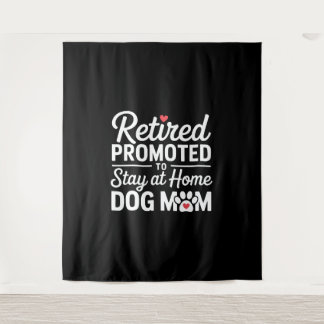 犬退職した母の退職犬のオーナー タペストリー