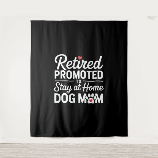 犬退職した母の退職犬のオーナー タペストリー (正面)