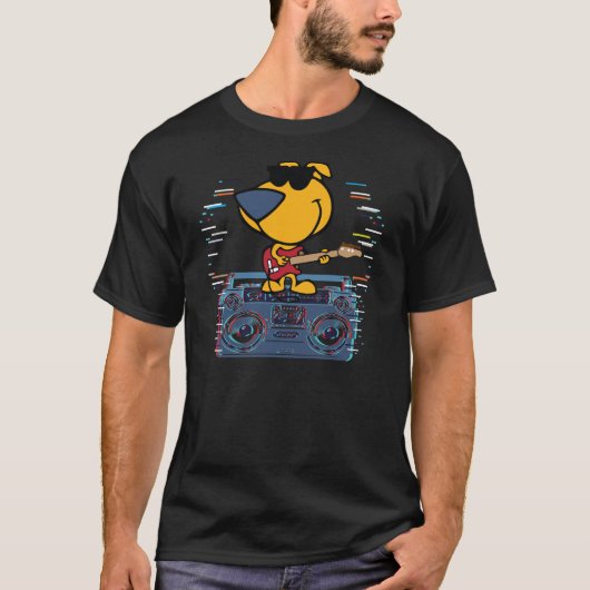 犬遊のギター Tシャツ (正面)