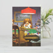 犬遊のトランプのポーカーが困っている友人 招待状 (スタンド正面)