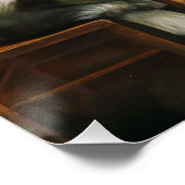 犬遊のトランプのポーカーby C.M. Coolidge ポスター (コーナー)