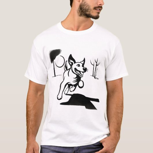 犬遊のボール Tシャツ (正面)