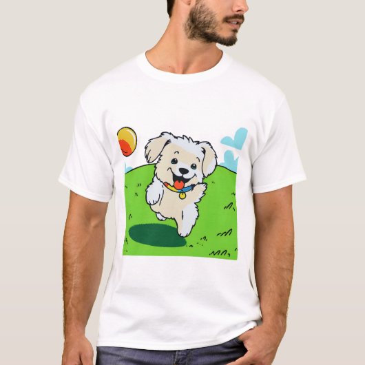 犬遊のボール Tシャツ (正面)
